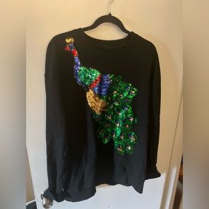 Handmade sequin sweatshirt